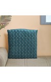 Home Beautiful                         Teal Blue Polyester Cushion Cover
