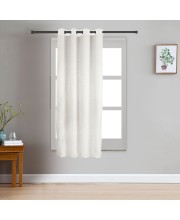 Home Beautiful                         5ft. White Polyester Curtain