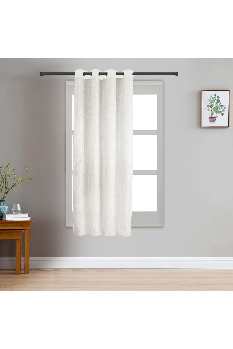 Home Beautiful                         5ft. White Polyester Curtain