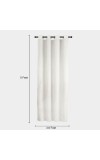Home Beautiful                         5ft. White Polyester Curtain