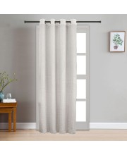 Home Beautiful                         7 ft. Cream Polyester Curtain