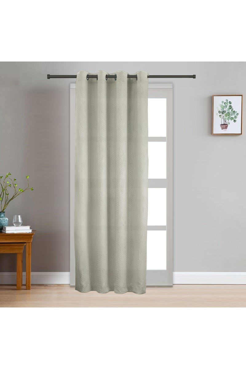Home Beautiful                         7ft. Grey Polyester Curtain