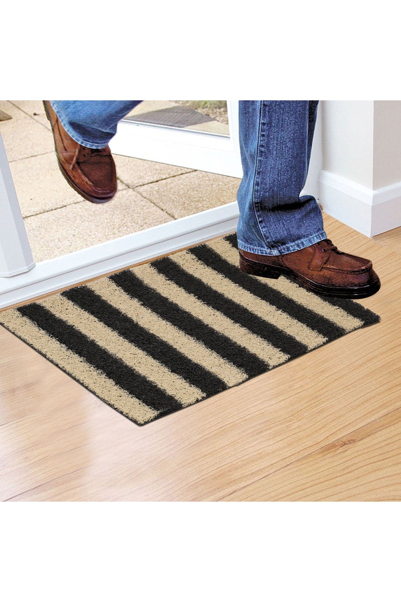 Home Beautiful                         Anti-Skid Beige Polypropylene Door Mat