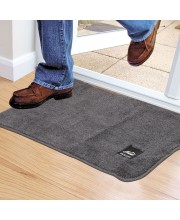 Home Beautiful                         Anti-Skid Grey Microfiber Door Mat