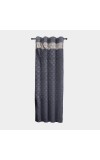 Home Beautiful 7 ft. Dark Grey Polyester Curtain Home Beautiful 7 ft. Dark Grey Polyester Curtain