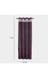 Home Beautiful                         7ft. Purple Polyester Curtain