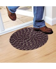 Home Beautiful                         Wine Polyester Cotton Door Mat