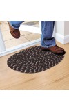 Home Beautiful                         Brown Polyester Cotton Door Mat