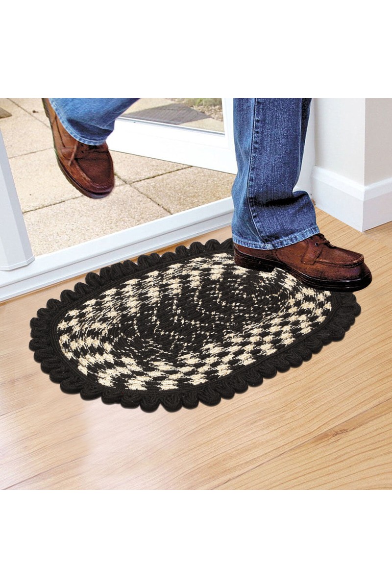 Home Beautiful                         Brown Polyester Door Mat