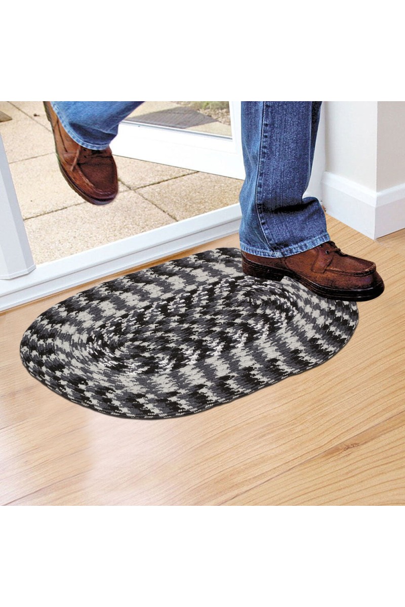 Home Beautiful                         Grey Polyester Mats