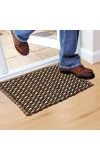 Home Beautiful                         Brown Polyester Cotton Door Mat