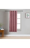Home Beautiful 5 ft. Wine Polyester Curtain Home Beautiful 5 ft. Wine Polyester Curtain