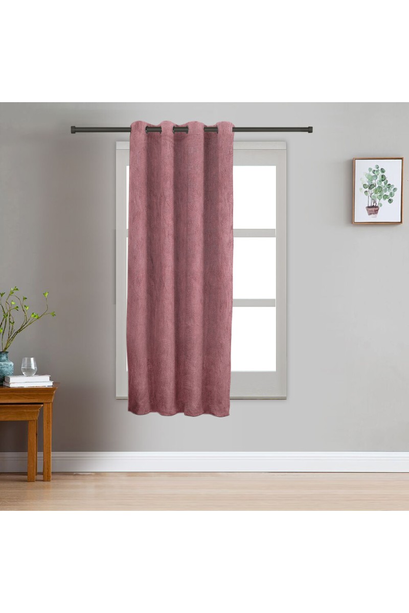 Home Beautiful                         5 ft. Wine Polyester Curtain