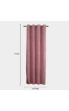 Home Beautiful                         7 ft. Wine Polyester Curtain