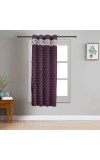 Home Beautiful                         5 ft. Dark Grey Polyester Curtain