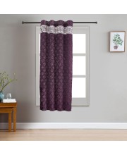 Home Beautiful                         5 ft. Dark Grey Polyester Curtain
