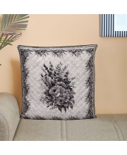 Home Beautiful                         Grey Polyester Cushion Cover