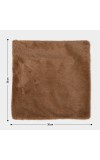 Home Beautiful                         Brown Polyester Cushion Cover