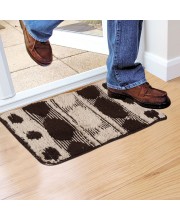 Home Beautiful                         Anti-Skid Brown Polyester Door Mat