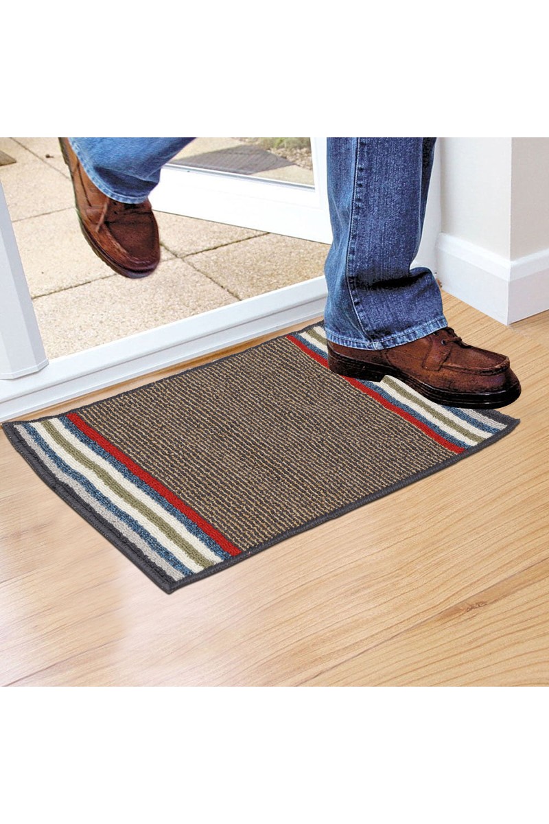 Home Beautiful                         Anti-Skid Grey Polypropylene Door Mat