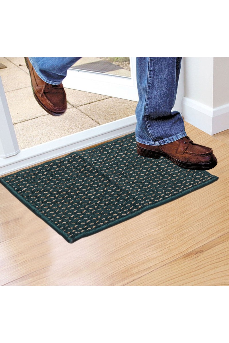 Home Beautiful                         Anti-Skid Blue Polypropylene Door Mat