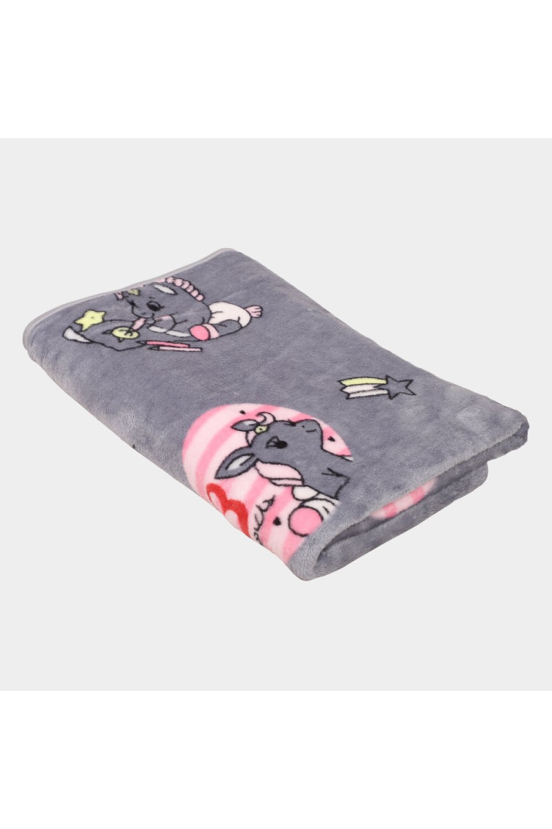Home Beautiful                         Grey Polymide Baby Towel