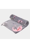 Home Beautiful                         Grey Polymide Baby Towel