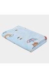 Home Beautiful                         Blue Polymide Baby Towel