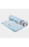 Home Beautiful                         Blue Polymide Baby Towel
