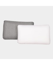 Home Beautiful                         White|Grey Memory Foam Cushion Set of 2