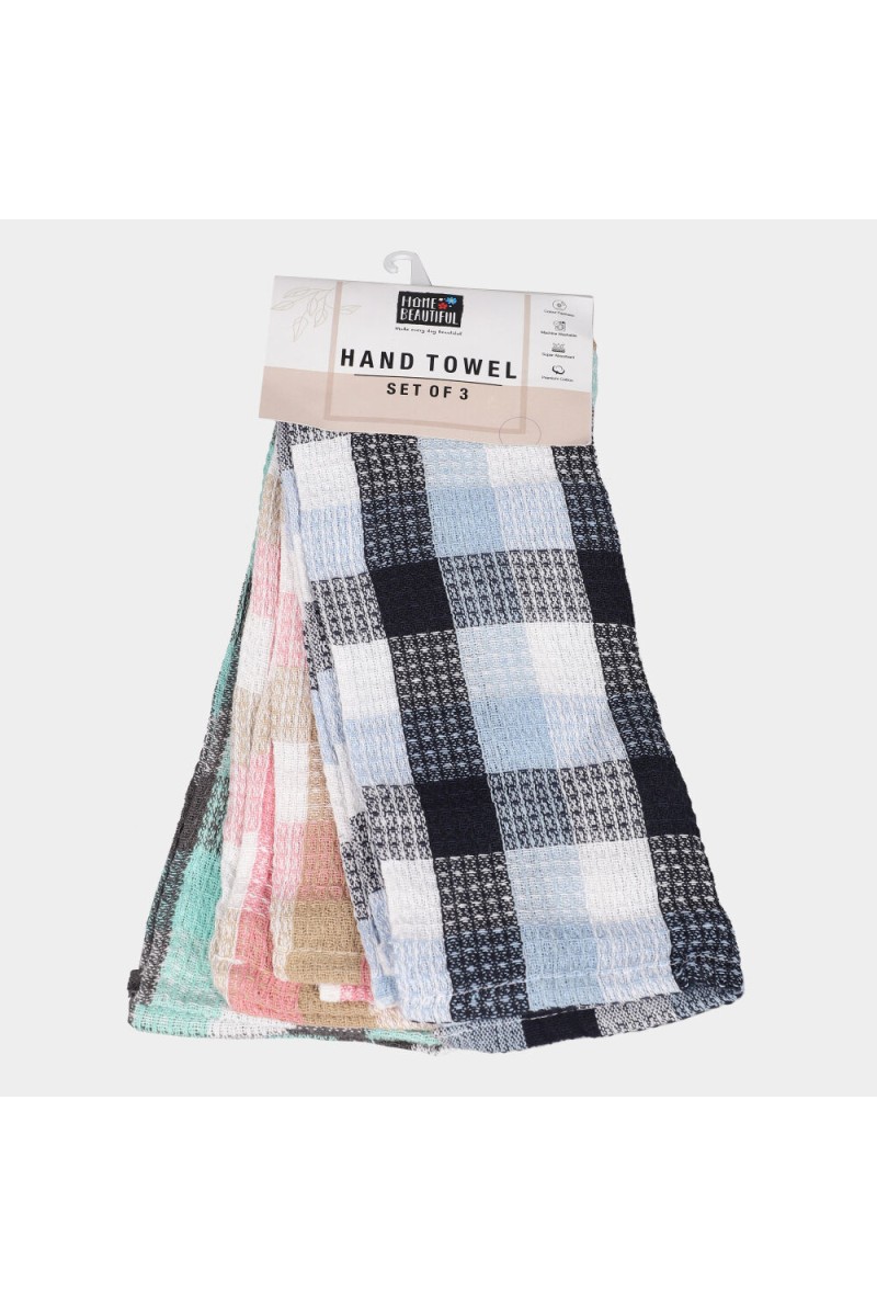 Home Beautiful                         250 GSM White South Cotton Hand Towel