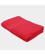 Home Beautiful                         250 GSM Red Cotton Bath Towel