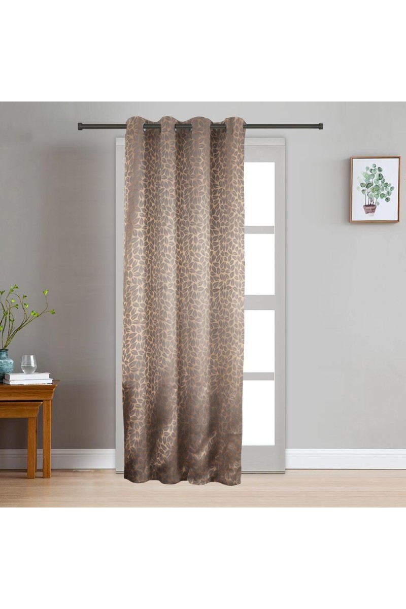 Home Beautiful                         7ft. Chocolate Brown Blackout Eyelet Curtains