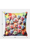 Home Beautiful Multicolour Polyester Cushion Home Beautiful Multicolour Polyester Cushion
