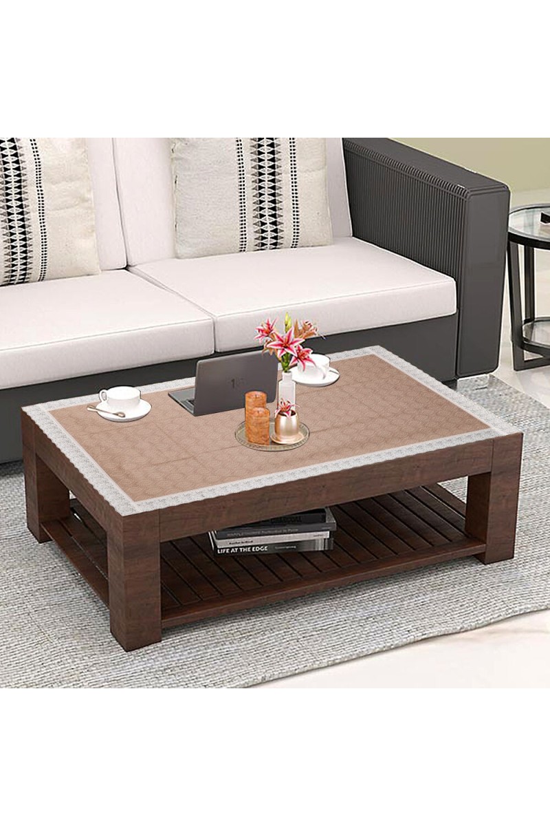 Home Beautiful                         Brown PVC Tablecover