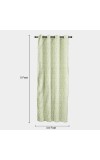 Home Beautiful                         5ft. Light Green Polyester Curtain