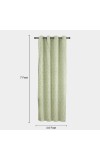 Home Beautiful                         7ft. Light Green Polyester Curtain