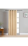 Home Beautiful 7ft. Light Beige Printed Eyelet Curtains Home Beautiful 7ft. Light Beige Printed Eyelet Curtains