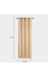 Home Beautiful 7ft. Light Beige Printed Eyelet Curtains Home Beautiful 7ft. Light Beige Printed Eyelet Curtains