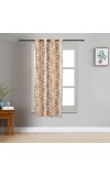 Home Beautiful                         5ft. Soft Beige Printed Eyelet Curtains