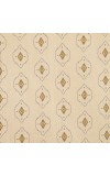 Home Beautiful                         5ft. Beige Printed Eyelet Window Curtains