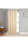 Home Beautiful 7ft. Beige Printed Eyelet Window Curtains Home Beautiful 7ft. Beige Printed Eyelet Window Curtains