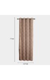 Home Beautiful 7ft. Brown Printed Eyelet Curtains Home Beautiful 7ft. Brown Printed Eyelet Curtains
