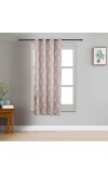 Home Beautiful 5ft. Beige Printed Eyelet Window Curtains Home Beautiful 5ft. Beige Printed Eyelet Window Curtains