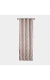 Home Beautiful                         7ft. Beige Printed Eyelet Window Curtains