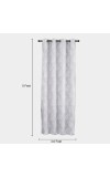 Home Beautiful 5ft. Light Grey Polyester Curtain Home Beautiful 5ft. Light Grey Polyester Curtain