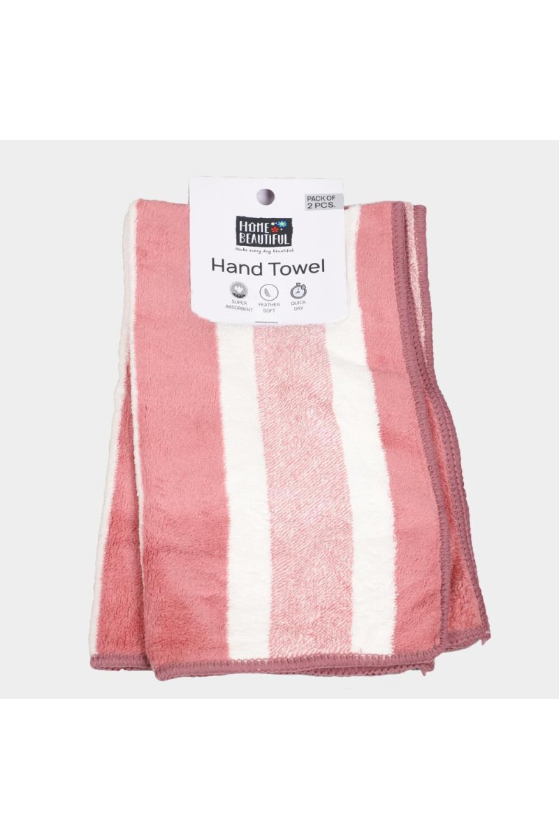 Home Beautiful                         250 GSM Maroon Polymide Hand Towel