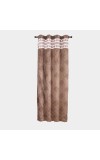 Home Beautiful 5ft. Rich Chocolate Brown Embossed Eyelet Window Curtains Home Beautiful 5ft. Rich Chocolate Brown Embossed Eyelet Window Curtains