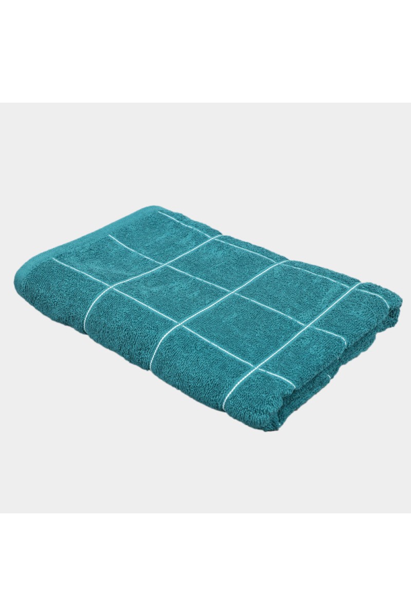 Home Beautiful                         330 GSM Teal Blue Cotton Bath Towel