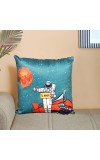 Home Beautiful                         Blue Polyester Cushion
